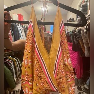 Summer Blouse pink & yellow forever 21